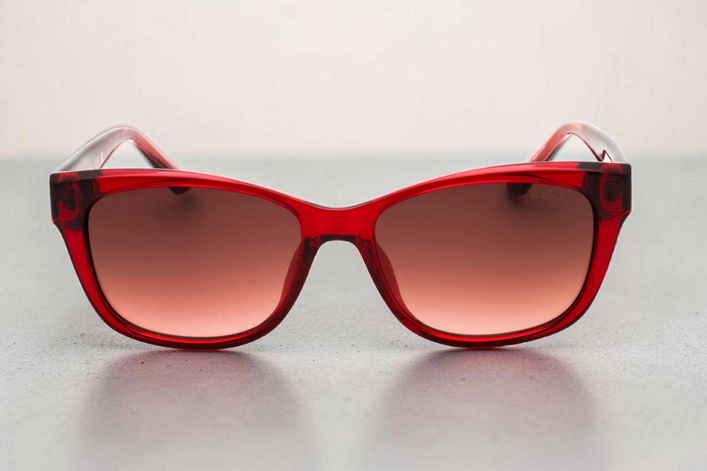 Gradient Brown Rectangular Ladies Sunglasses