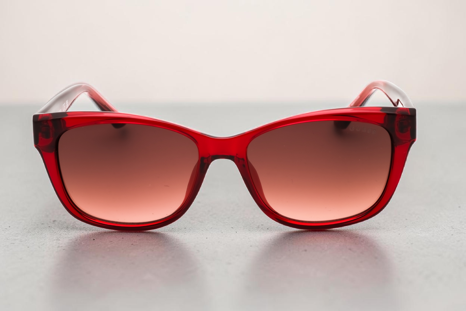 Gradient Brown Rectangular Ladies Sunglasses