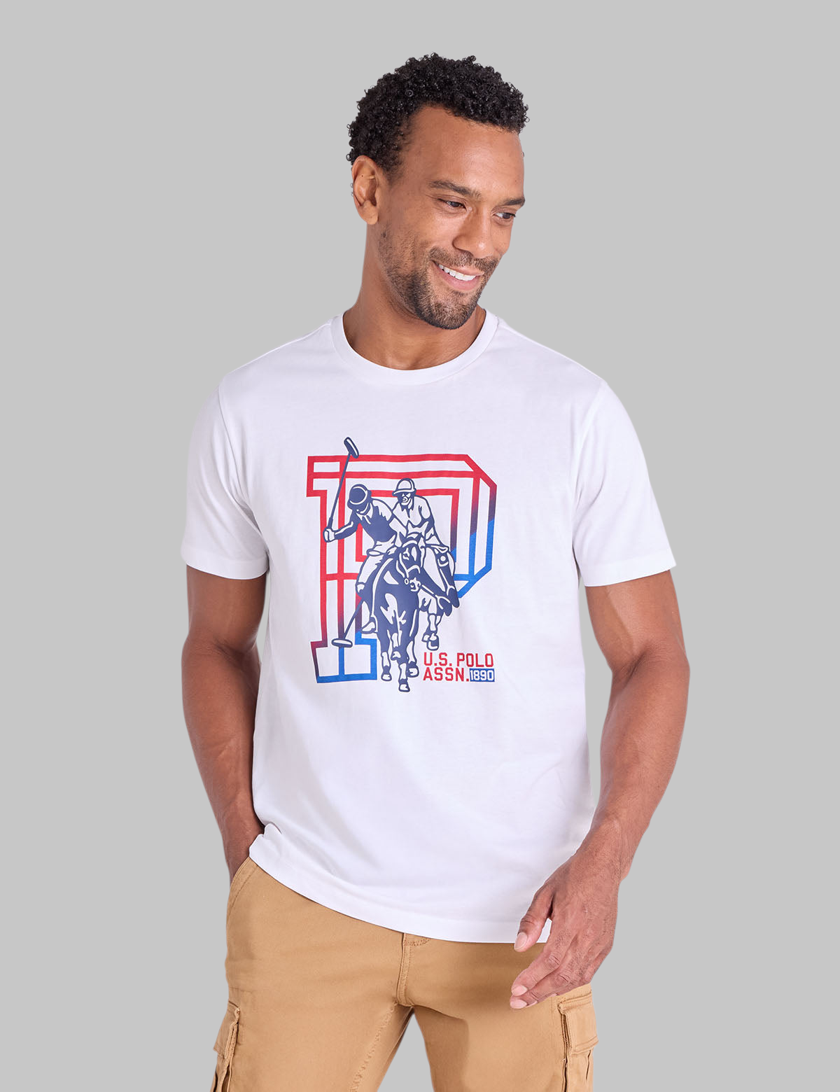 WATERCOLOR FLAG JERSEY T-SHIRT