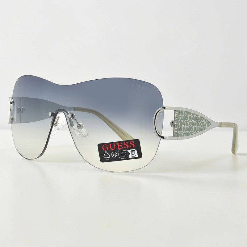 Guess Green Grey Gradient Shield Ladies Sunglasses,GO00038