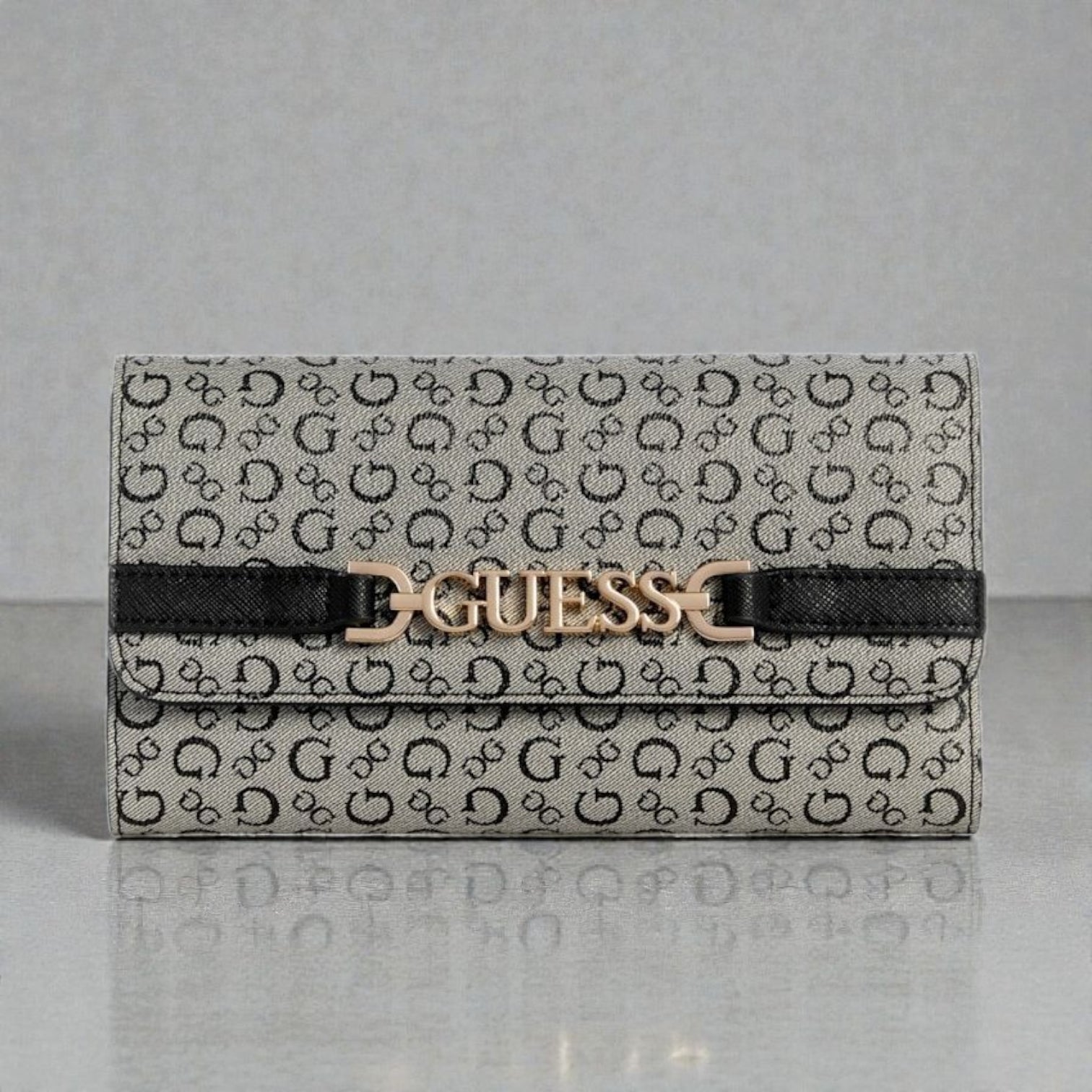 Rhiannon Logo Fold-Over Clutch Wallet