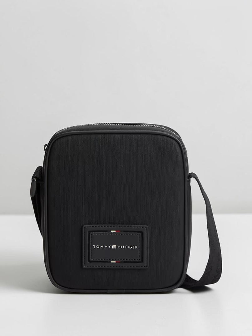 Hilfiger Logo Textured  Reporter Bag