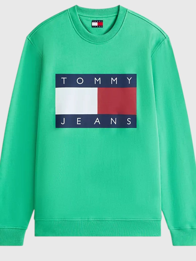 TOMMY HILFIGER Jeans Big Flag Logo Sweatshirt,DM22643-MBM