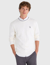 US.POLO.ASSN SOFT COTTON JERSEY CREW NECK SWEATER,USUF6S5243-0000A