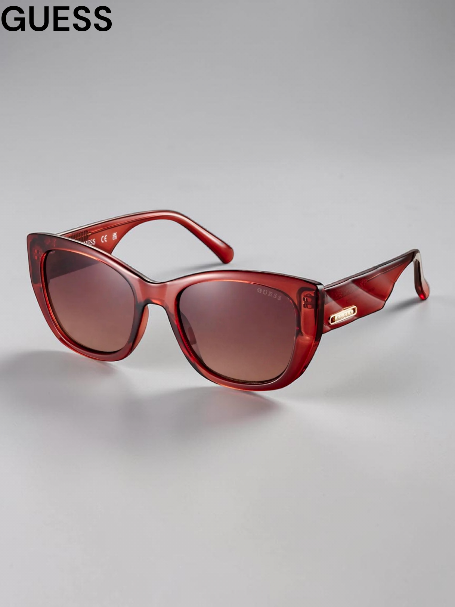 Guess 54mm Gradient Round Sunglasses