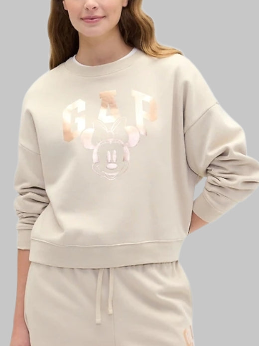 Gap × Disney Minnie Mouse Oversized Logo Sweatshirt