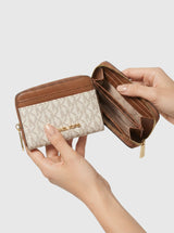 Jet Set Travel Medium Logo Zip-Around Card Case,35H9GTVZ2B