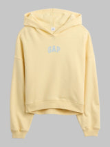 Relaxed Gap Mini-Logo Cropped Hoodie