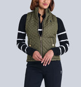 SIDE KNIT QUILTED VEST,747012C-1K00A