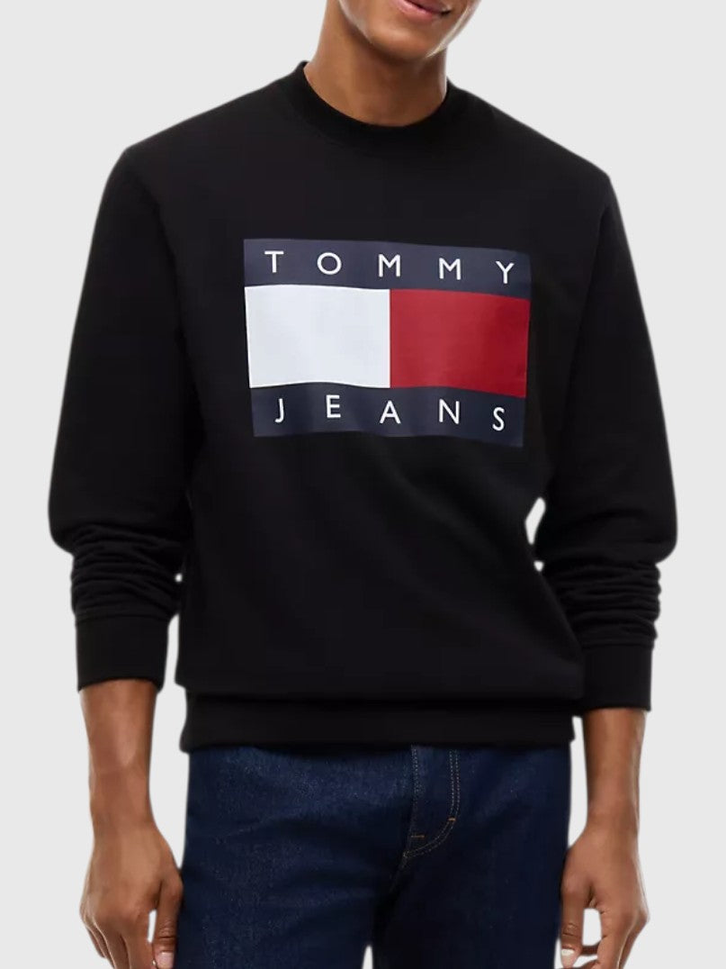 TOMMY HILFIGER Jeans Big Flag Logo Sweatshirt,DM22643-MBM
