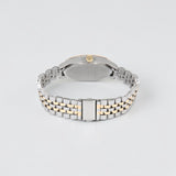 MENS TWO TONE LINK WATCH WITH GREEN DIAL,USC81002UO-0000A