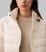 Mixed Media Puffer Jacket