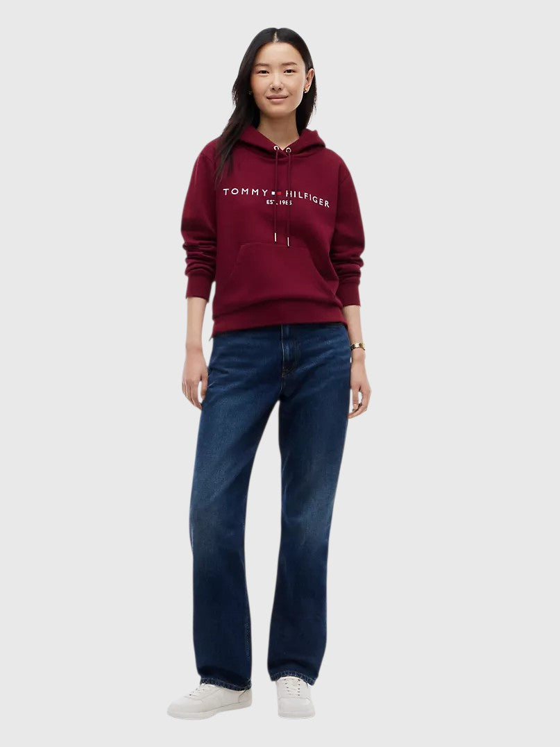 TOMMY HILFIGER  Logo Fleece Hoodie,XW06072-DW5