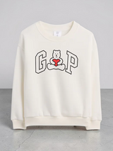 babyGap Logo Relaxed Crewneck Sweatshirt