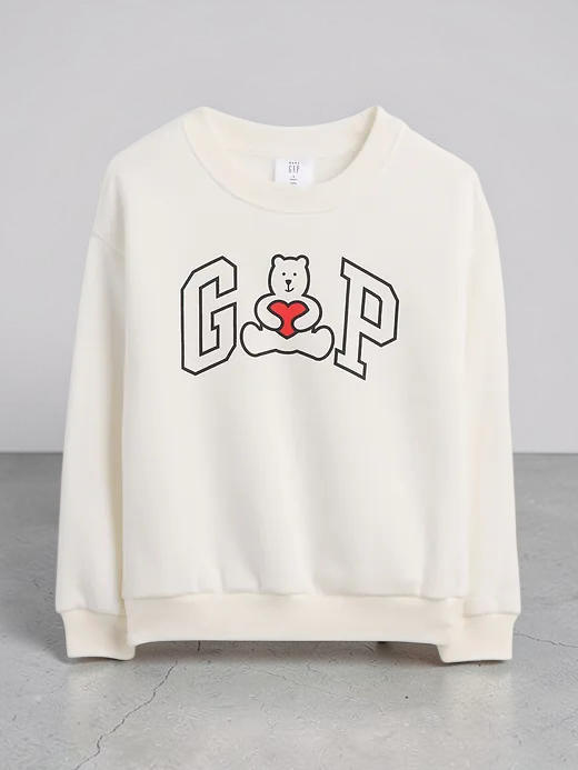 babyGap Logo Relaxed Crewneck Sweatshirt