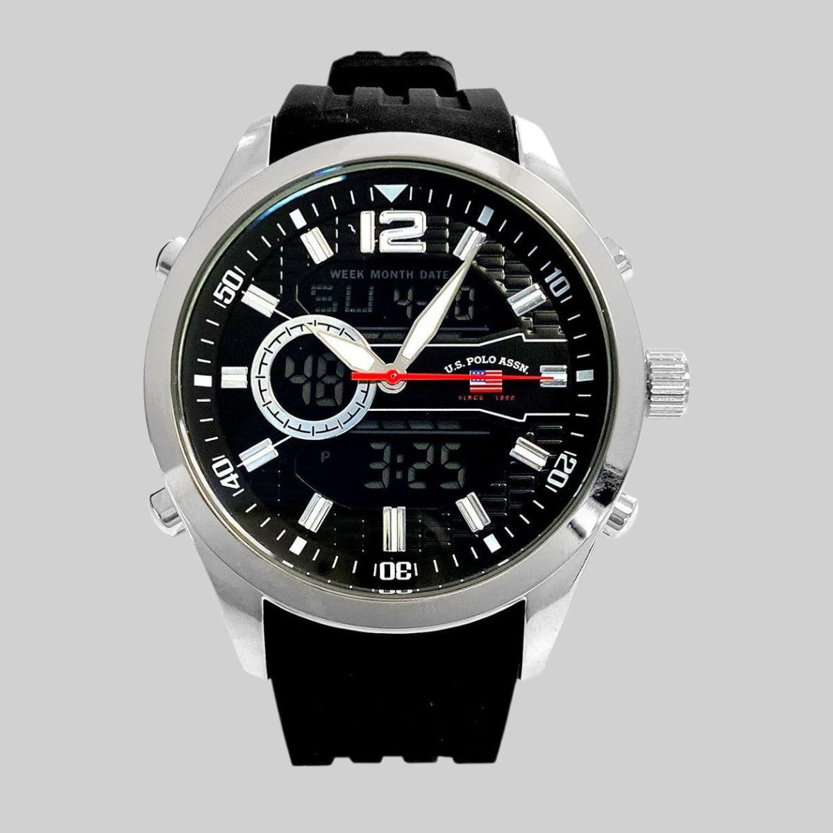 MENS BLACK STRAP ANADIGI WATCH,US9857UO-0000A