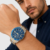 MENS SILVER LINK BRACELET WATCH,USC80772UO-0000A