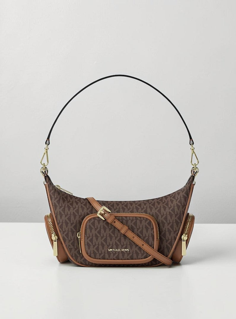 Michael Kors Merritt Signature Logo Convertible Crossbody Bag,35S6S0WC1B