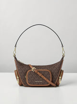 Michael Kors Merritt Signature Logo Convertible Crossbody Bag,35S6S0WC1B