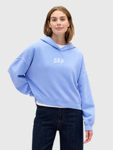 GAP Relaxed Gap Mini-Logo Cropped Hoodie, 430551