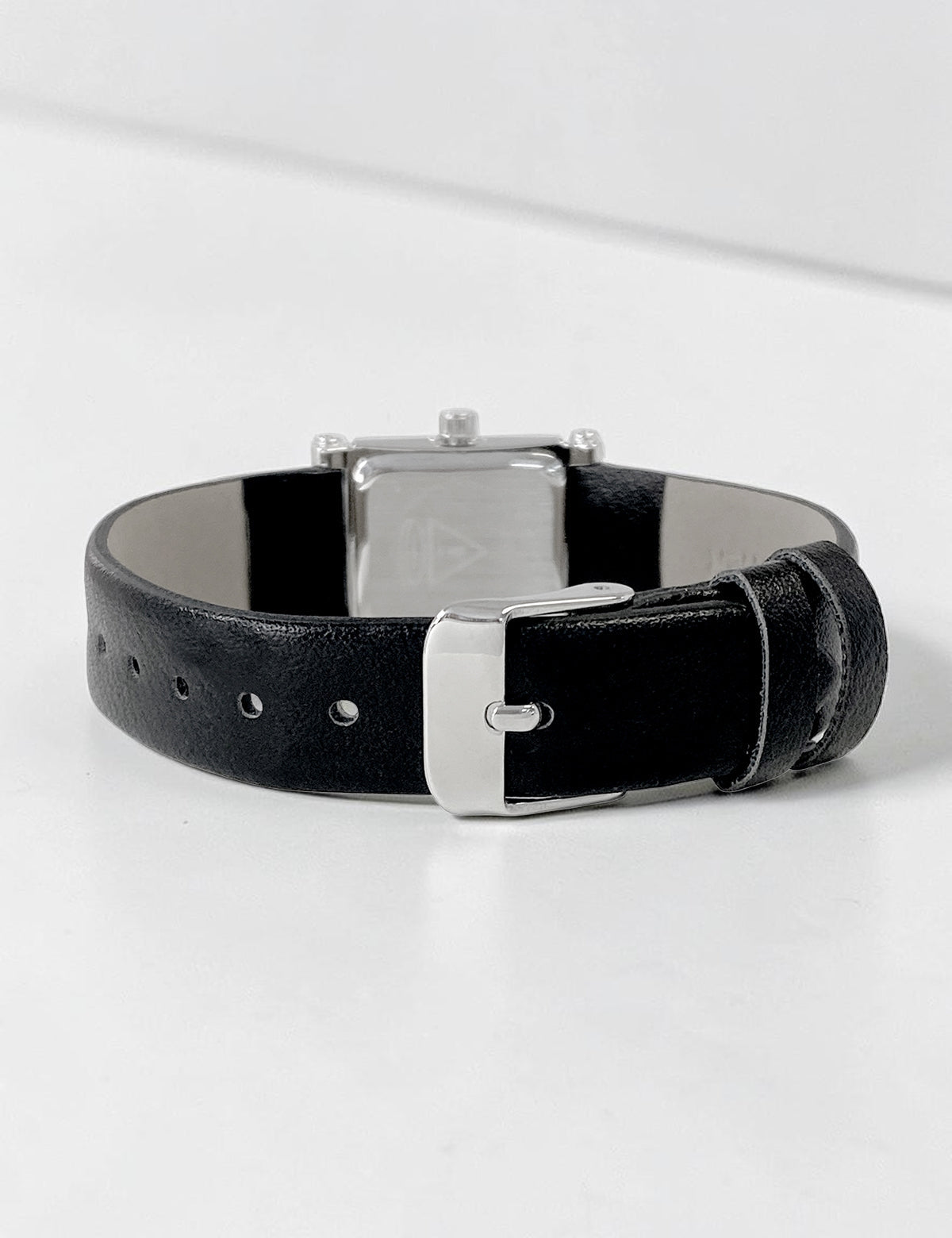 LADIES BLACK STRAP SQUARE FACE WATCH,USC42172UO-0000A