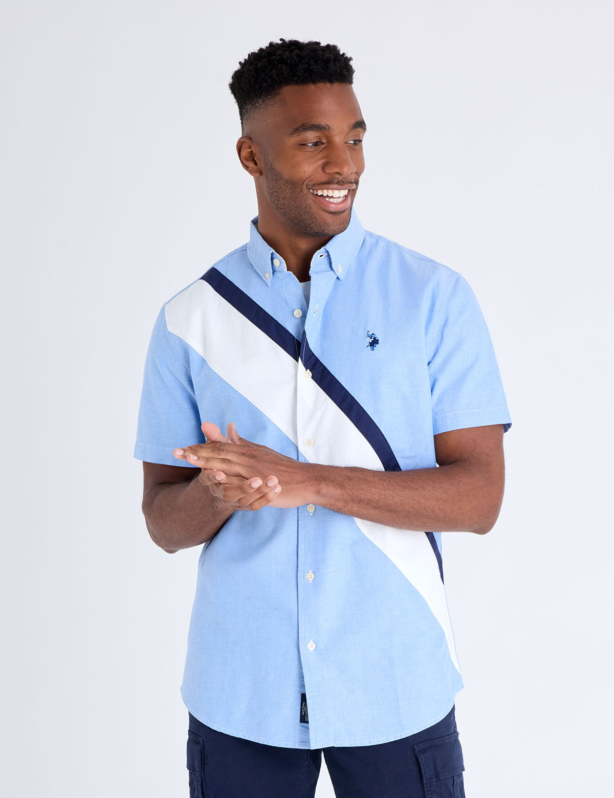 SHORT SLEEVE SASH OXFORD SHIRT Serial 11D072-YN00A