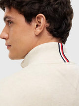 TOMMY HILFIGER Classic Quarter-Zip Sweater,78J9329-BDS