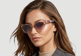 Smoke Gradient Cat Eye Ladies Sunglasses