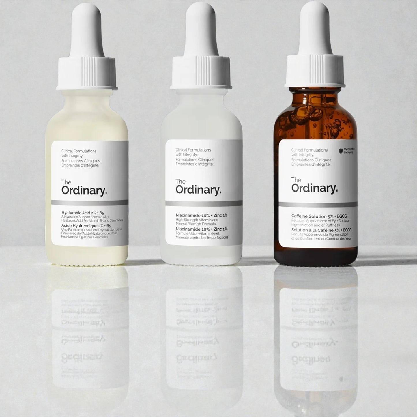 The Ordinary Serum Favorites Set – Hyaluronic Acid 2% + B5, Niacinamide 10% + Zinc 1%, Caffeine Solution 5% – Eye and Face Serums for Hydrating, Brightening & Pore-Minimizing Skin Care
