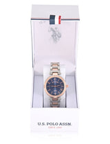 LADIES TWO TONE SILVER AND GOLD LINK WATCH,USC40723UO-0000A