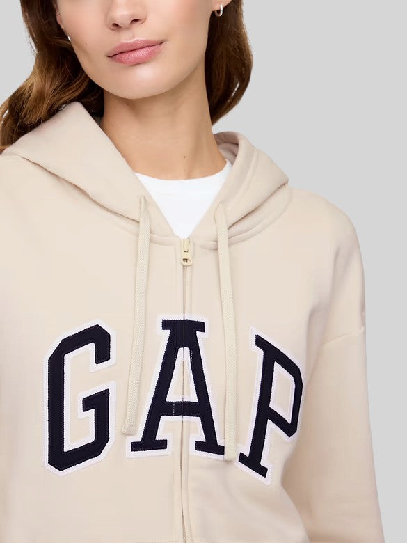 Gap Relaxed Gap Logo Zip Hoodie,627454