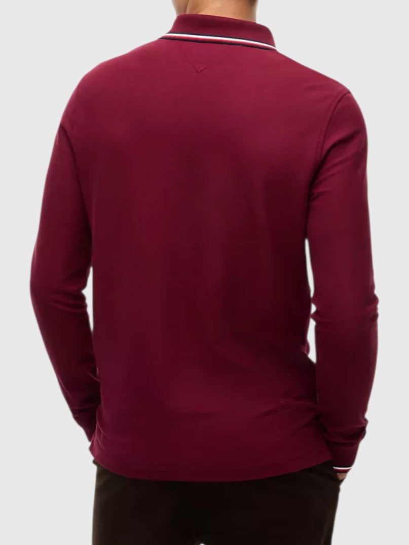 TOMMY HILFIGER Long-Sleeve Tommy Wicking Polo,78J9766-VLP