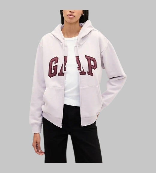 Relaxed Gap Logo Zip Hoodie