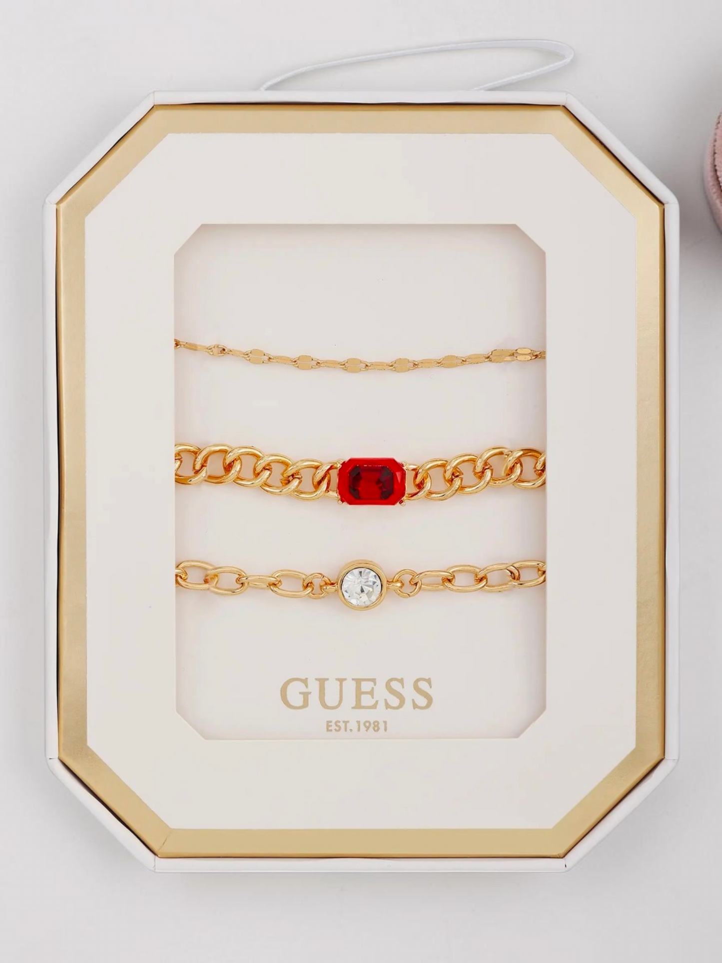 Immediate Guess Set of 3 Assorted Chain Bracelets