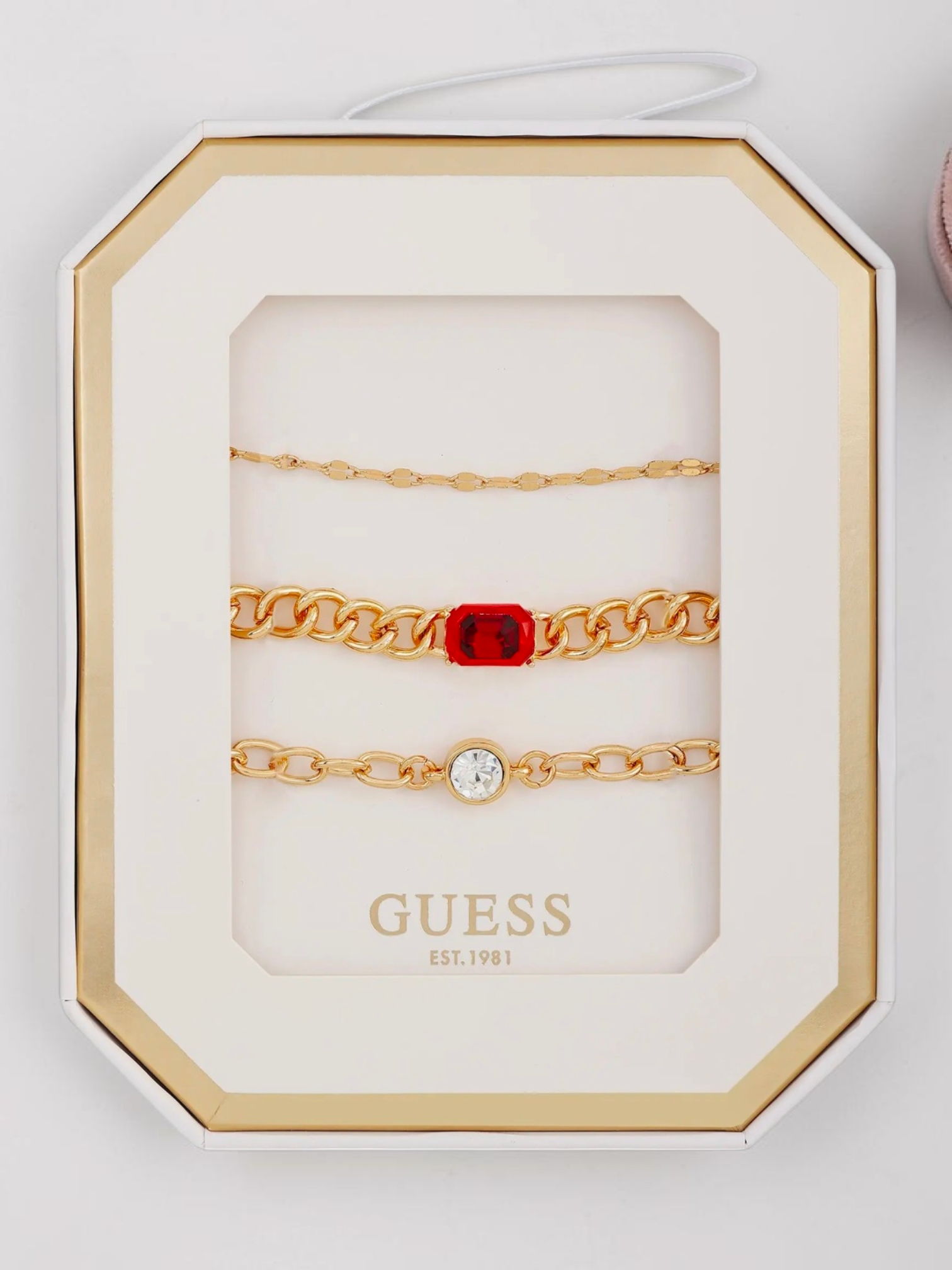 Immediate Guess Set of 3 Assorted Chain Bracelets