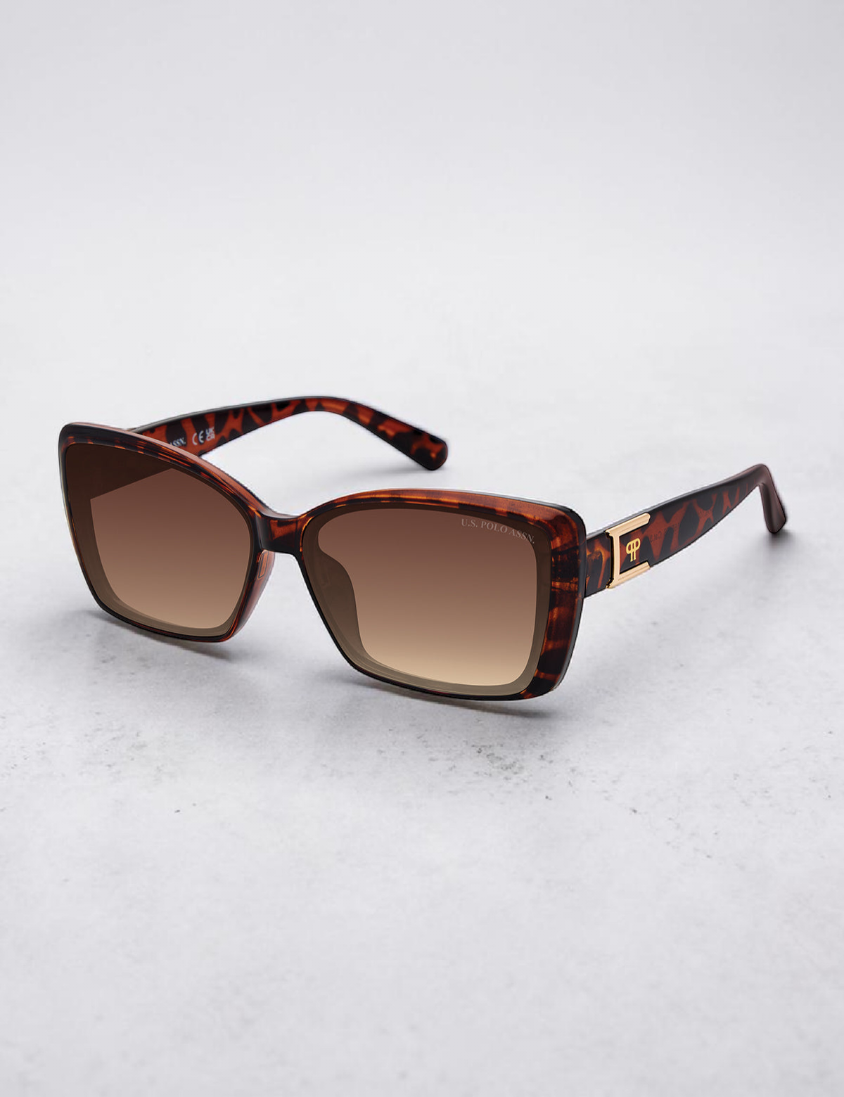 US Polo  LADIES SCULPTED GLAM CAT-EYE INSET SUNGLASSES Serial PA5165