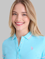 TIPPED DOUBLE CUFFED TRIM POLO SHIRT