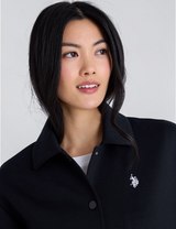 WHITE LABEL COLLAR SNAP BOMBER JACKET 2114MAN-0000A