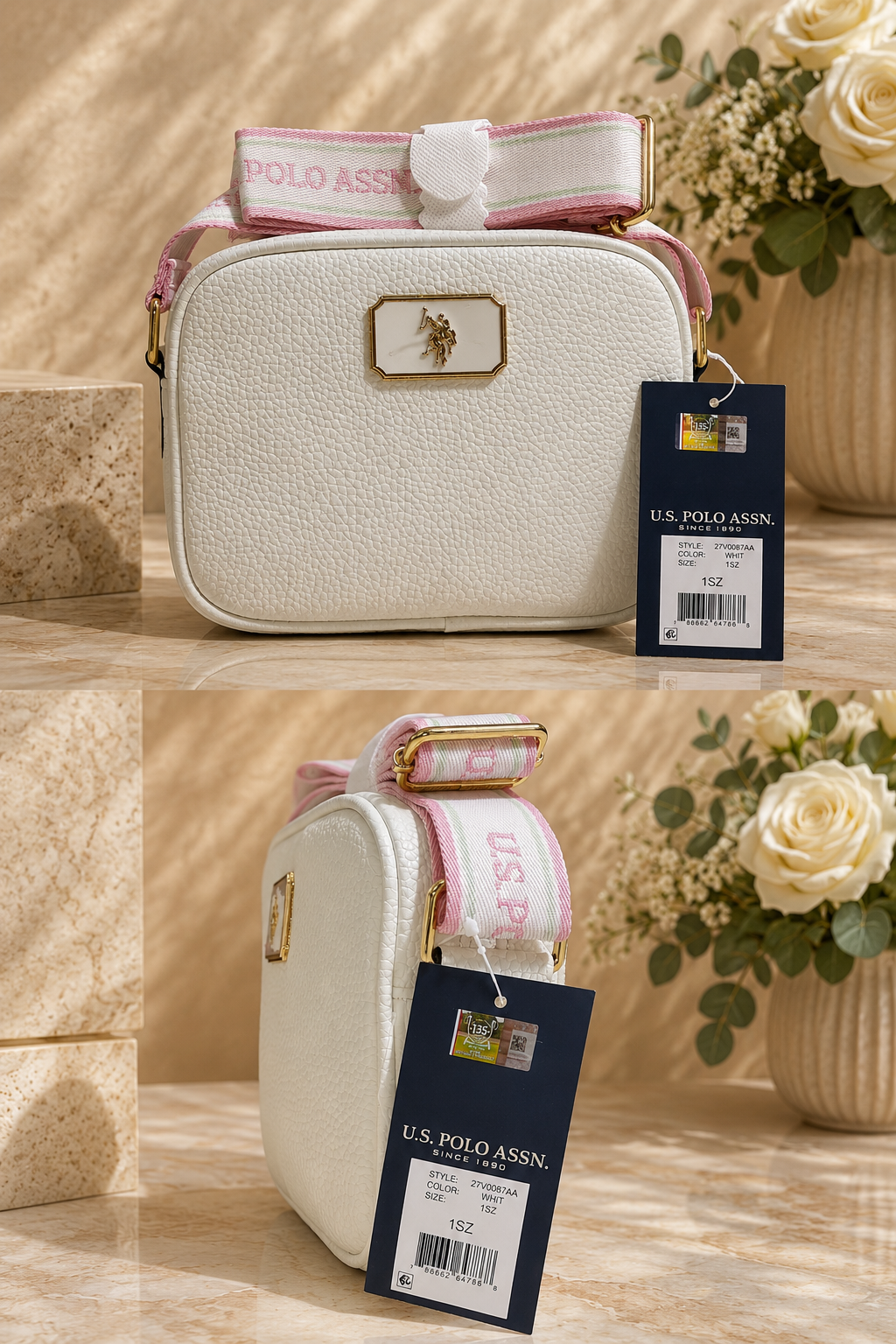 Immediate ENAMEL PLATE CLASSIC ZIP CROSSBODY BAG Serial 27V0087-AA00A