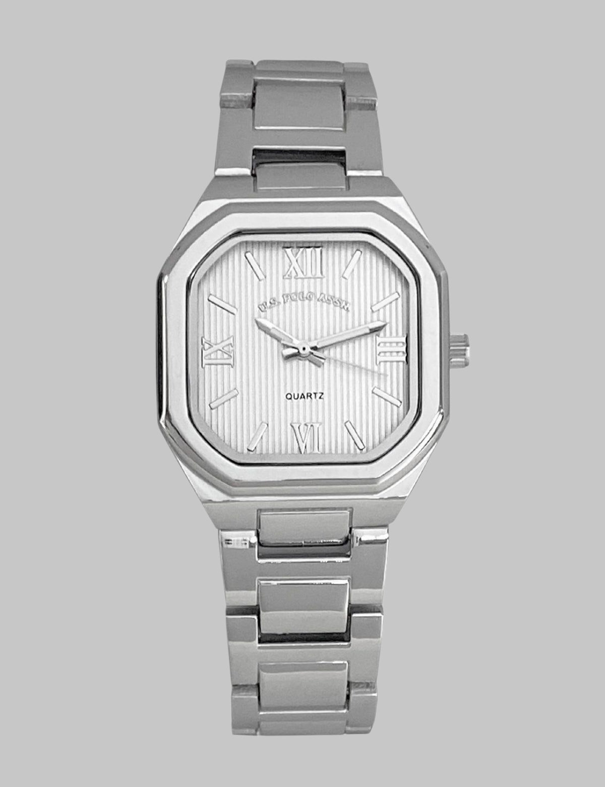 LADIES SILVER LINK ANALOG WATCH,USC40680UO-0000A