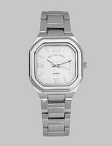 LADIES SILVER LINK ANALOG WATCH,USC40680UO-0000A