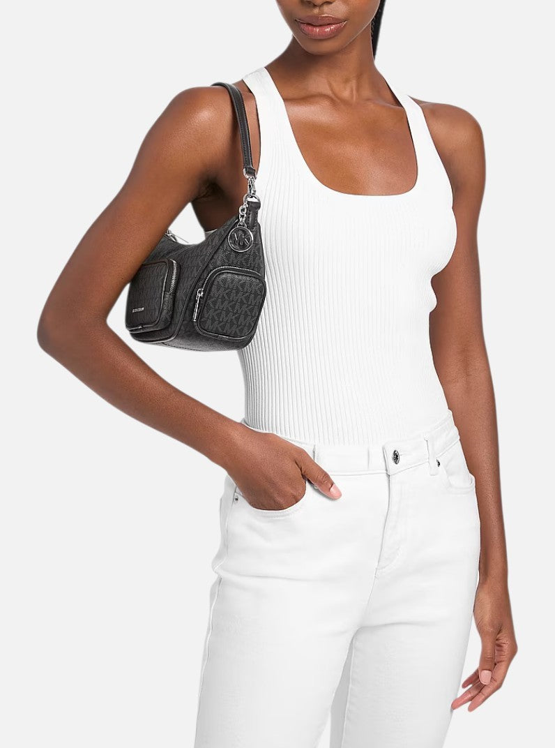 Michael Kors Merritt Signature Logo Convertible Crossbody Bag,35S6S0WC1B