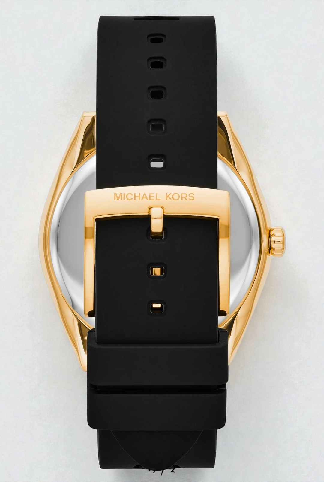 Immediate M.KWomen's Janelle Gold-Tone Silicone Strap Watch, 42mm MK7313