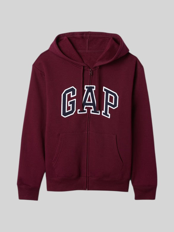 Gap Relaxed Gap Logo Zip Hoodie,627454
