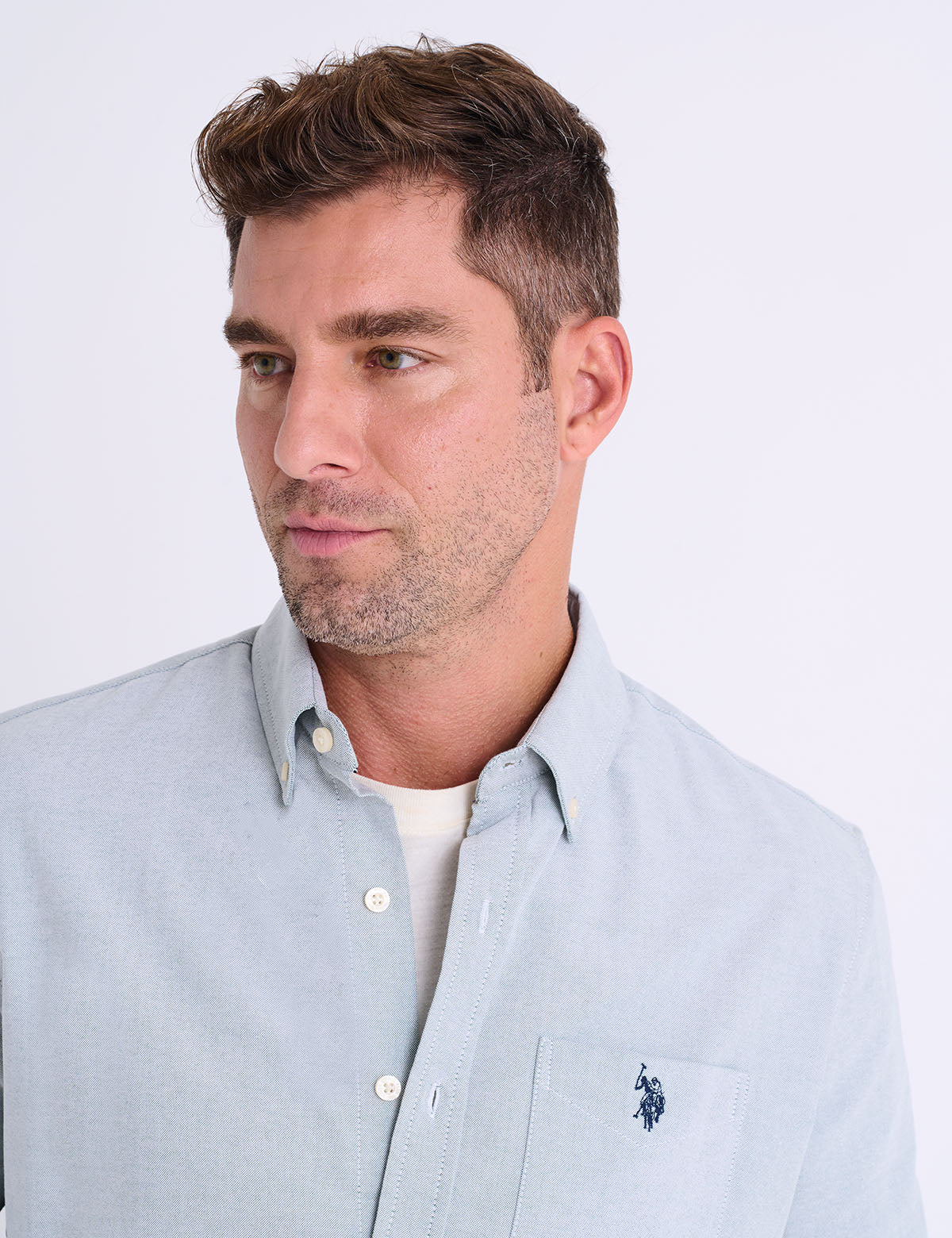 LONG SLEEVE STRETCH OXFORD SHIRT Serial 115705-YC00A