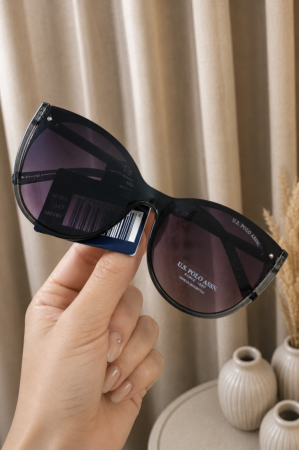 Immediate ETHEREAL PIN CAT-EYE SUNGLASSES, PA5049-0000A