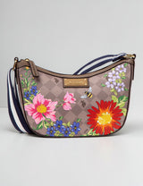 FLORAL DIAMOND CROSSBODY BAG,27A183-AA00A