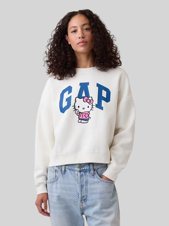 Gap Oversized Wedge Crewneck Sweatshirt,1174939