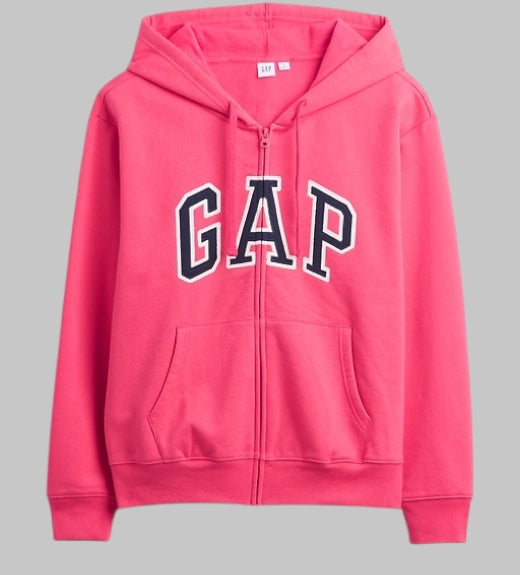 Relaxed Gap Logo Zip Hoodie