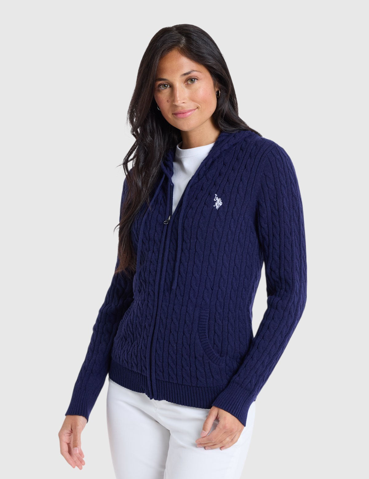 US.POLO.ASSN CABLE NECK SWEATER, 21W0006-EE00A (Copy)